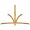 Ekena Millwork Davenport Rough Sawn Timber Gable Bracket, Western Red Cedar, 96"W x 64"H x 4"D x 4"F, 16/12 Pitch GBW096X64X0404DAV00RWR - alternate 1
